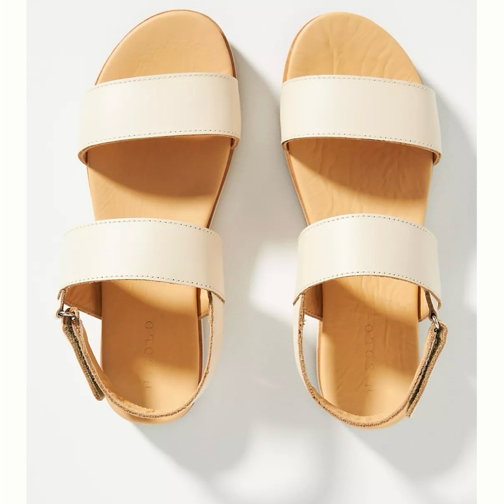 Nisolo NWT go-to-platform sandal, bone color, 8.5